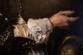 Close-up brushstroke, painting by Frans Hals